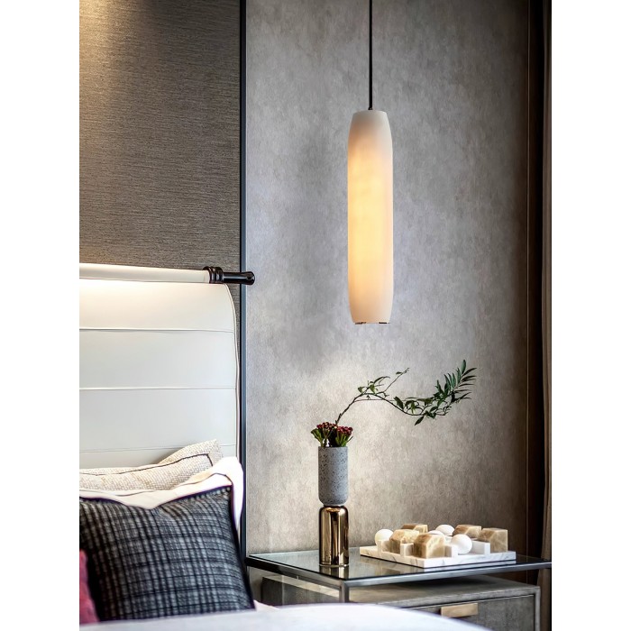 Lampa wisząca w kształcie fletu alabastrowego HL2989