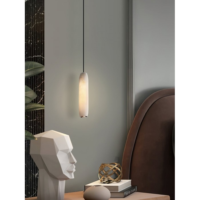 Lampa wisząca w kształcie fletu alabastrowego HL2989