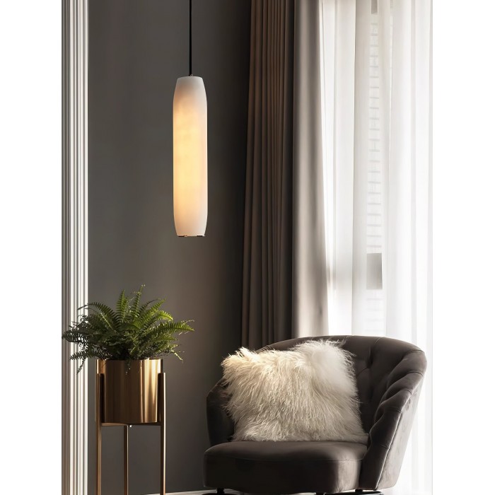 Lampa wisząca w kształcie fletu alabastrowego HL2989