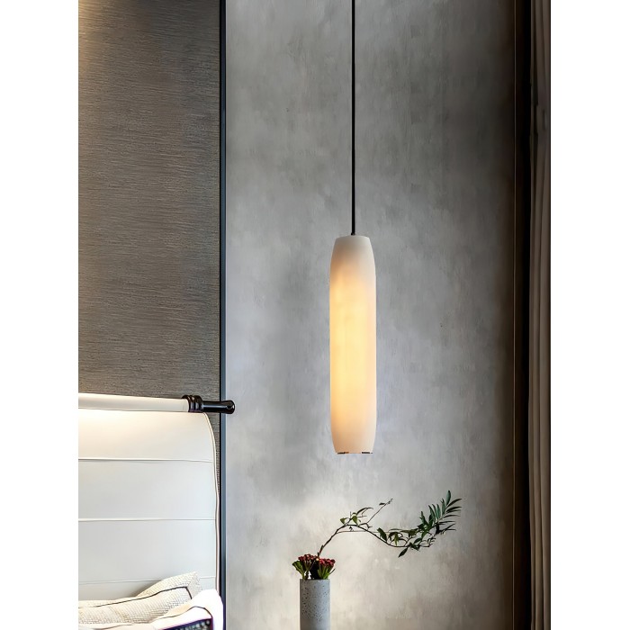 Lampa wisząca w kształcie fletu alabastrowego HL2989