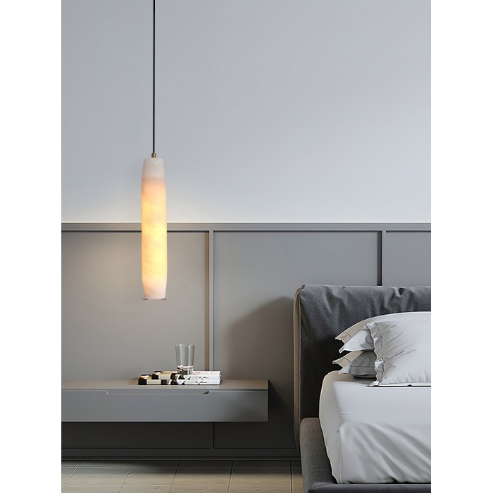 Lampa wisząca w kształcie fletu alabastrowego HL2989