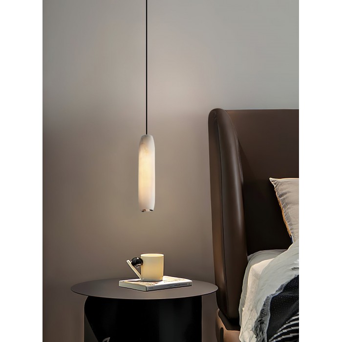 Lampa wisząca w kształcie fletu alabastrowego HL2989