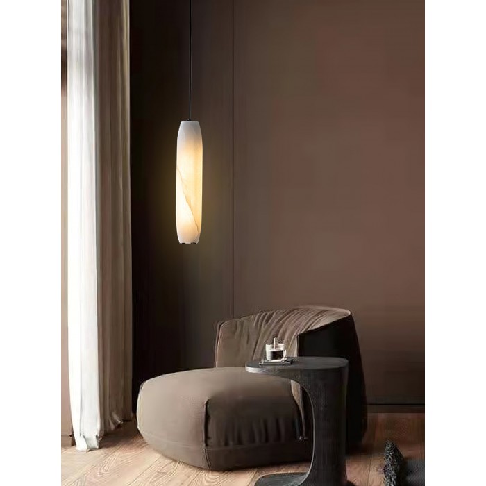 Lampa wisząca w kształcie fletu alabastrowego HL2989