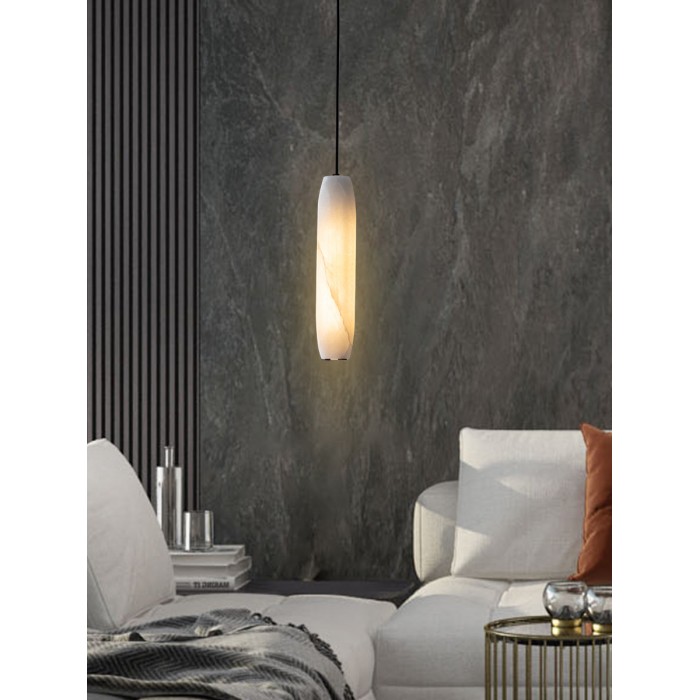 Lampa wisząca w kształcie fletu alabastrowego HL2989