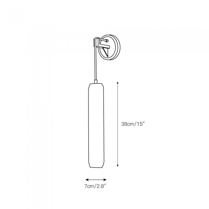 Alabaster Flute Wandleuchte HL2990