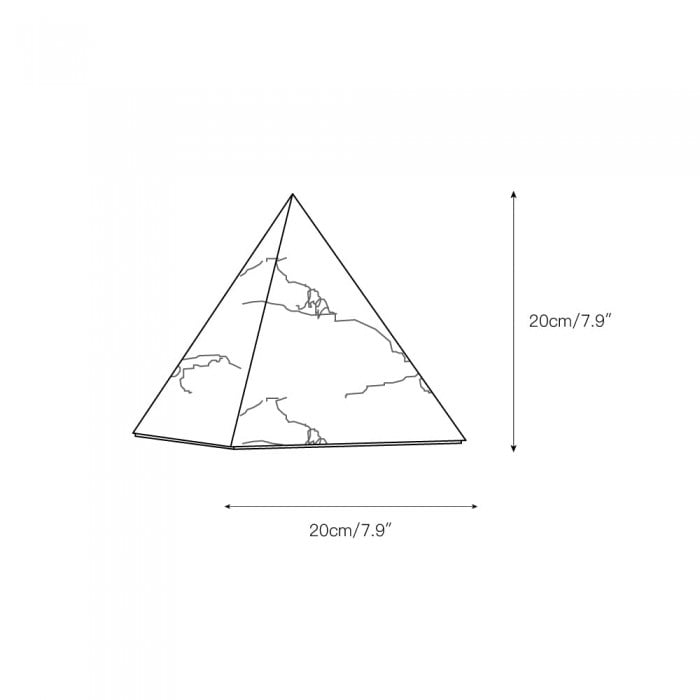 Albasten piramide tafellamp HL2981