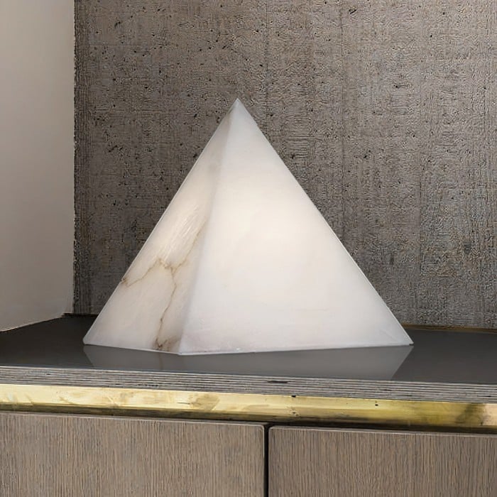 Albasten piramide tafellamp HL2981
