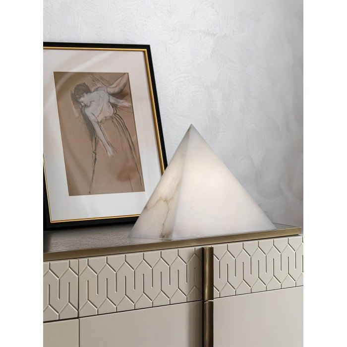 Albasten piramide tafellamp HL2981