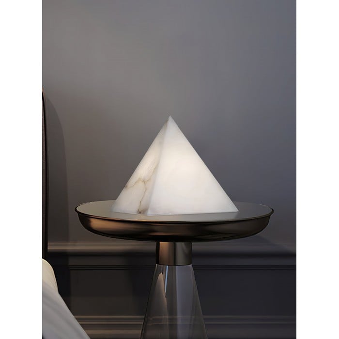 Albasten piramide tafellamp HL2981