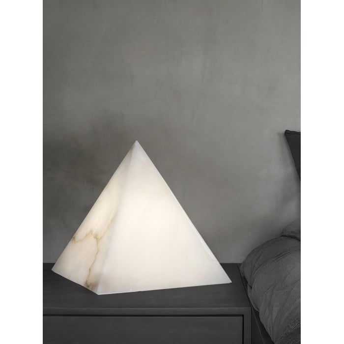 Albasten piramide tafellamp HL2981