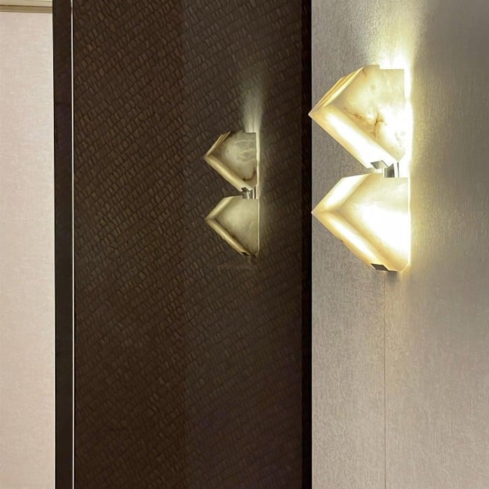 Alabaster Treppenhaus-Wandleuchte HL3201