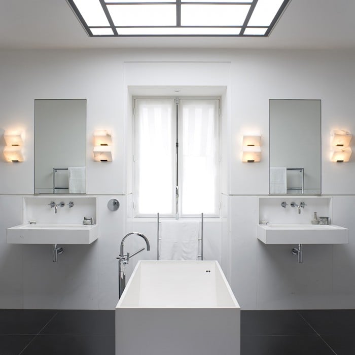 Alabaster Treppenhaus-Wandleuchte HL3201