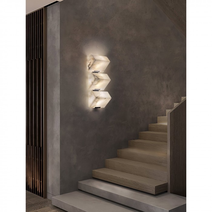 Alabaster Treppenhaus-Wandleuchte HL3201