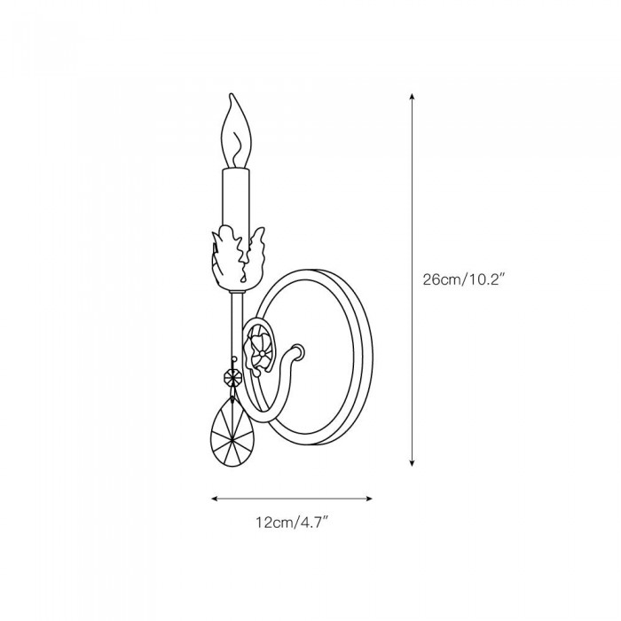 Lampada da parete Antonia HL3110