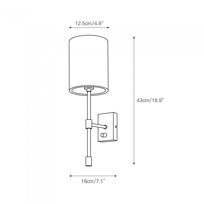 Atticus Wall Lamp HL3097