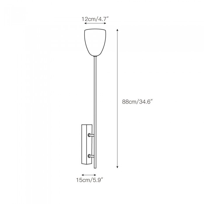 Lámpara de pared Ausband HL3216