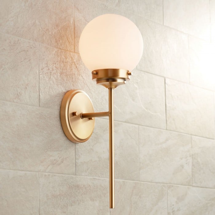 Lampada da parete in vetro Ayva HL3144