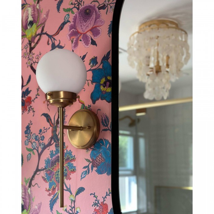 Lampada da parete in vetro Ayva HL3144