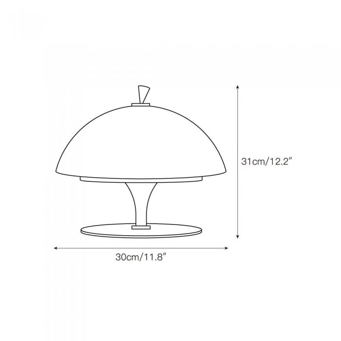 Tischleuchte mit Barettmotiv (eingebauter Akku) HL3263