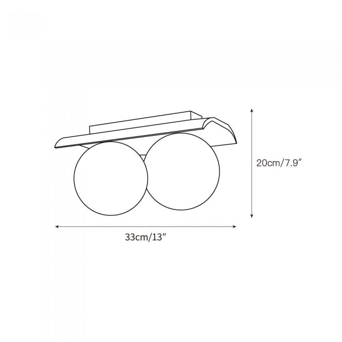 Bianca Globe Ceiling Lamp HL3242