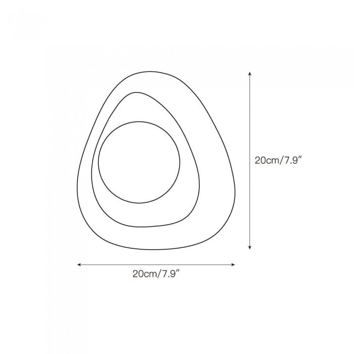 Zwarte parelmarmeren wandlamp HL3204