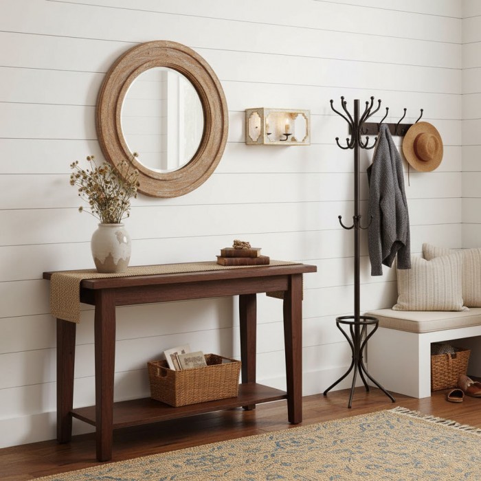Applique da parete a cubo in stile boho rustico HL3183