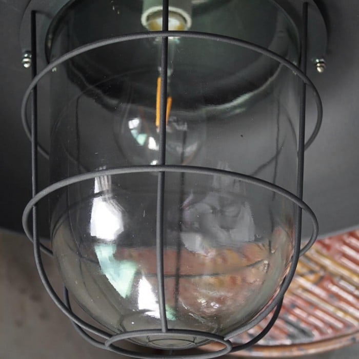Bulkhead Cage Pendant Light HL3182