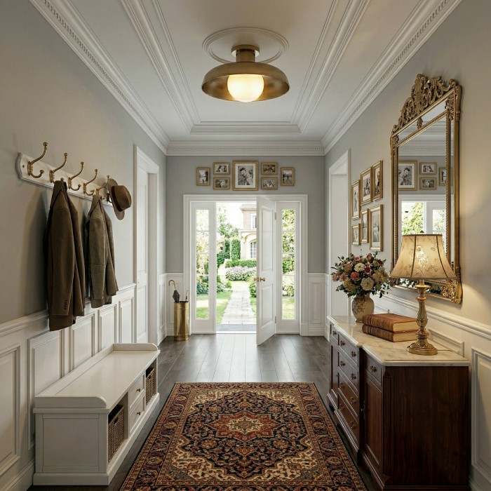 Cadence Semi Flush Ceiling Lamp HL3175