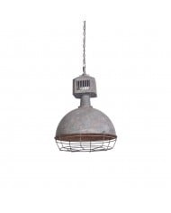Caged Industrial Metal Pendant Light HL3022