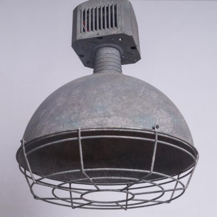 Caged Industrial Metal Pendant Light HL3022