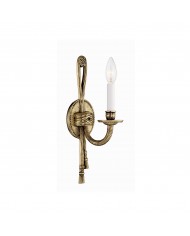 Wandlamp van gegoten messing HL3137