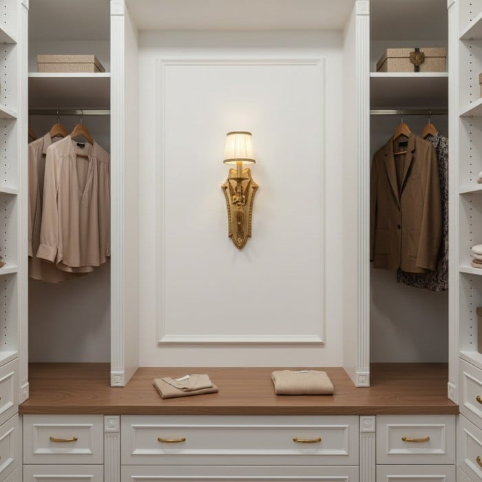 Lampada da parete Caterina in ottone HL3296