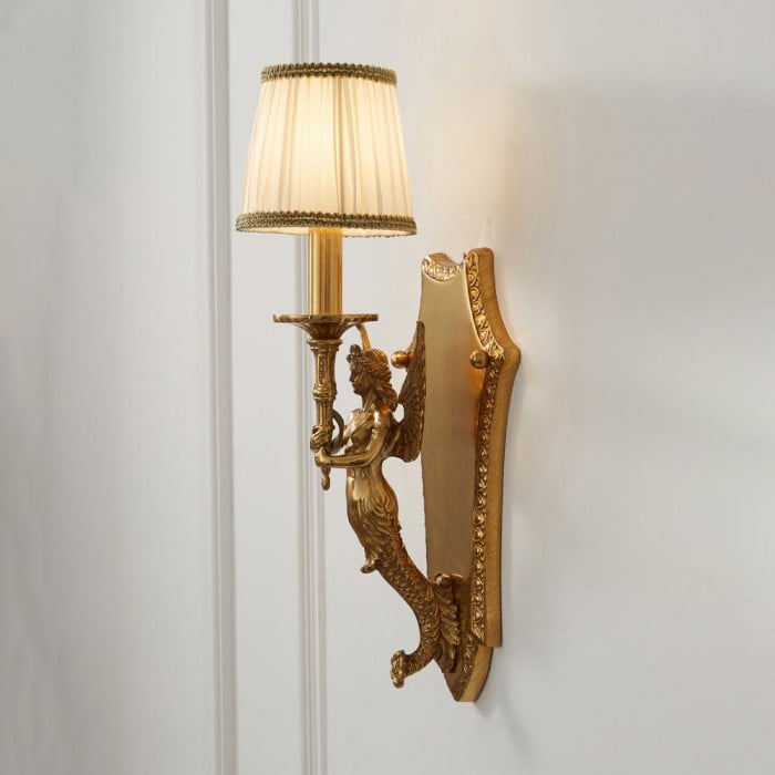 Lampada da parete Caterina in ottone HL3296