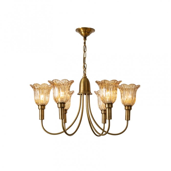 Lámpara de araña Columbia Brass HL3058