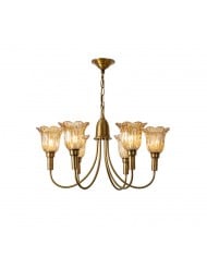 Lámpara de araña Columbia Brass HL3058