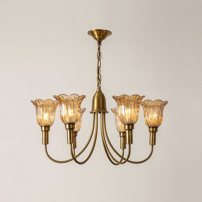 Lámpara de araña Columbia Brass HL3058
