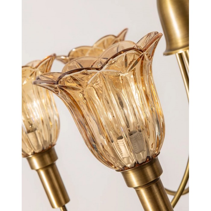Lámpara de araña Columbia Brass HL3058