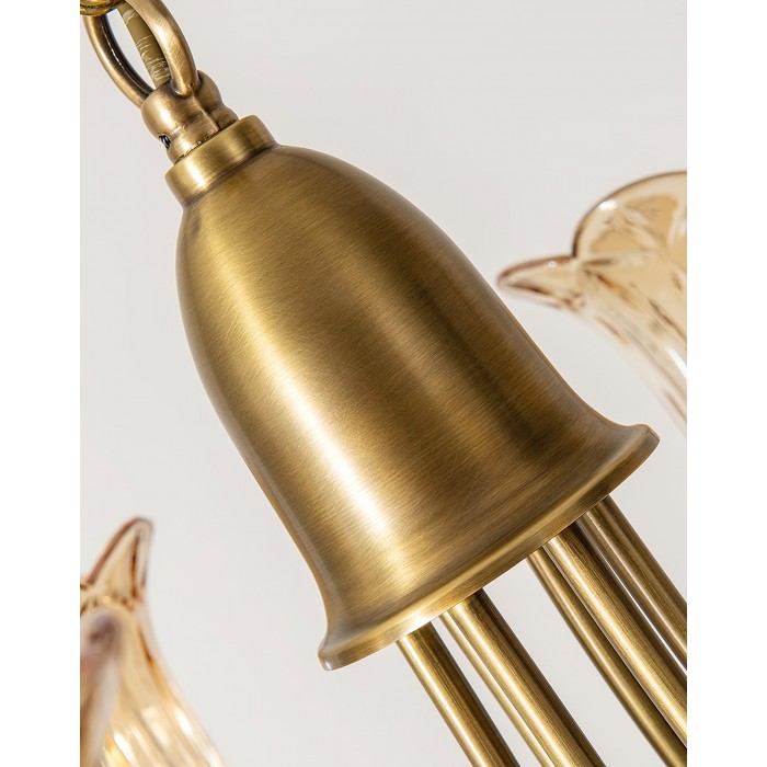 Lámpara de araña Columbia Brass HL3058