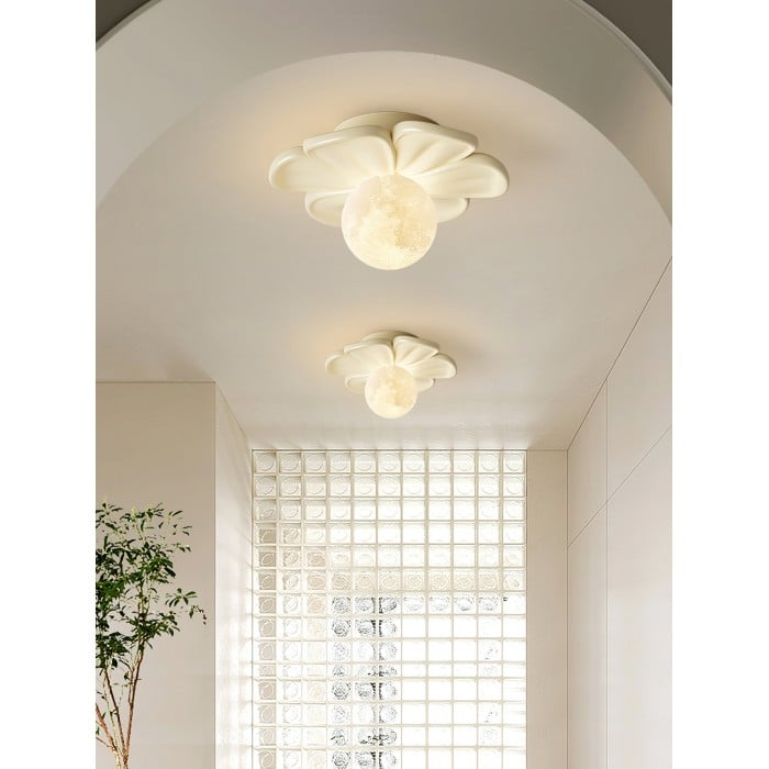 Cream Bloom Flower Ceiling Lamp HL2961