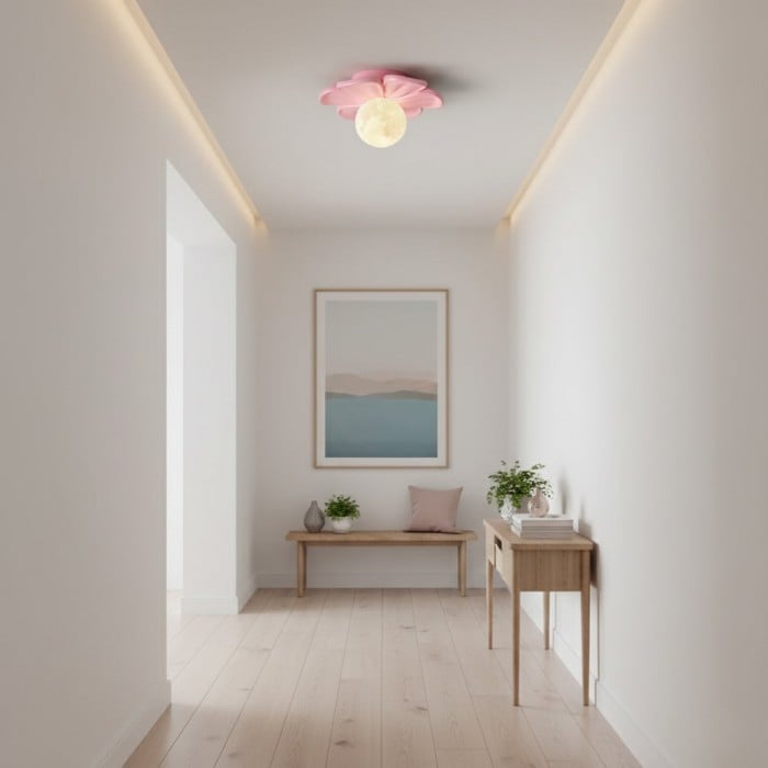 Cream Bloom Flower Ceiling Lamp HL2961