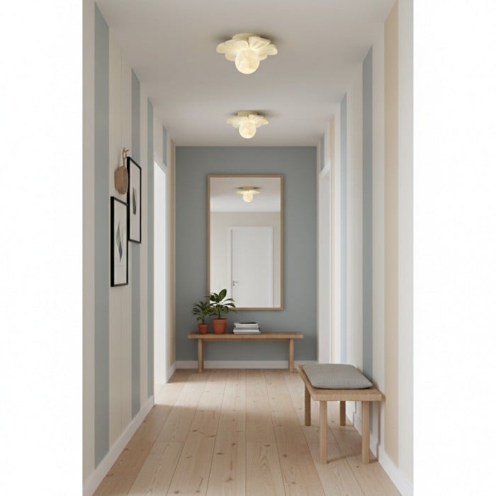 Cream Bloom Flower Ceiling Lamp HL2961