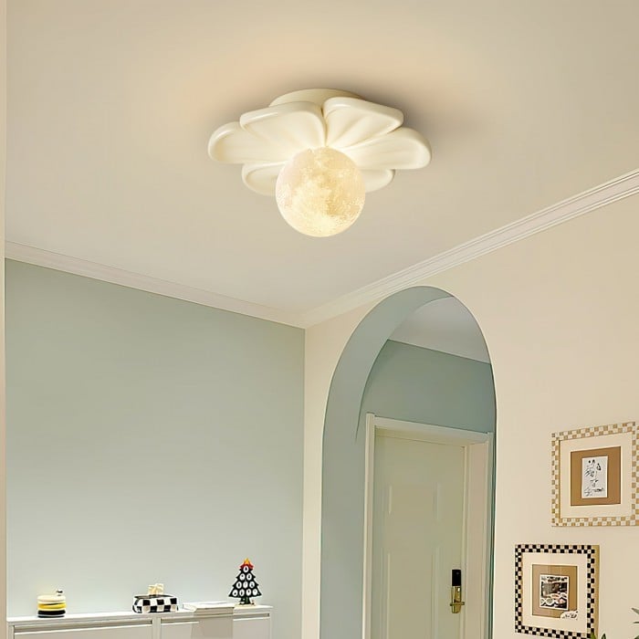 Cream Bloom Flower Ceiling Lamp HL2961