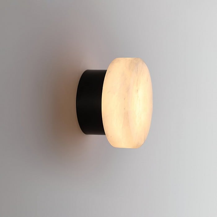 Cilindrische albasten wandlamp HL3202