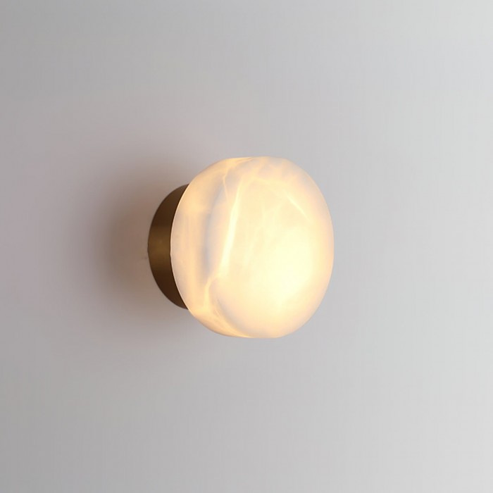 Cilindrische albasten wandlamp HL3202