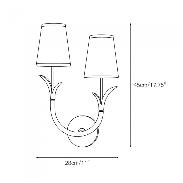 Deering wandlamp HL3149