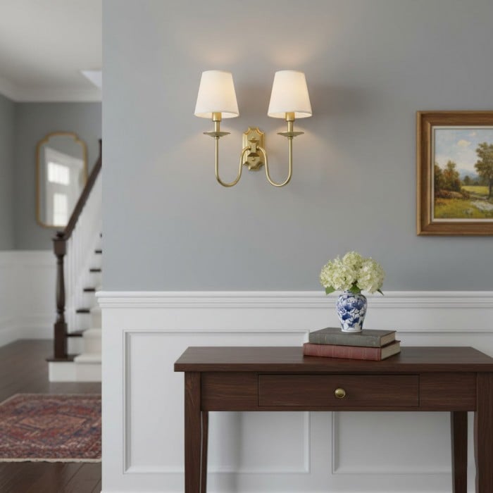Demeter dubbele wandlamp HL3147