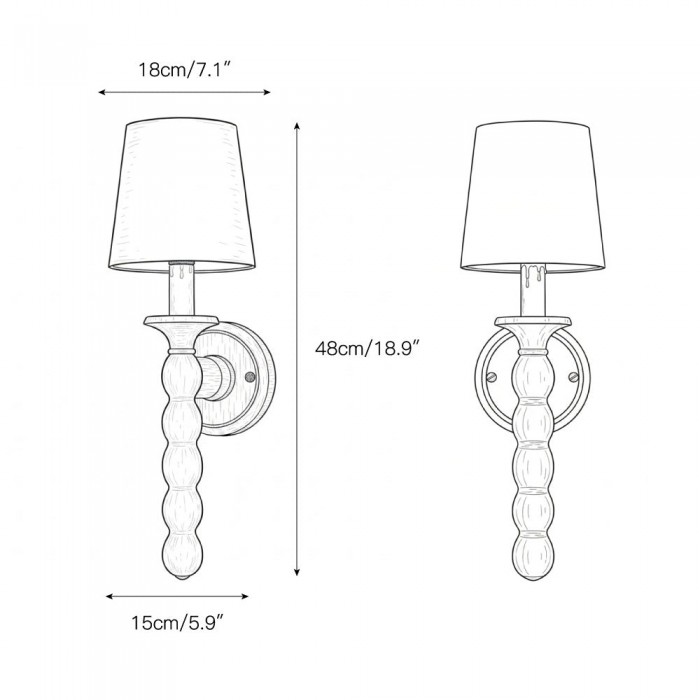 Dorado wandlamp HL3285