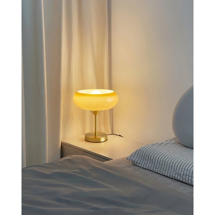 Egg Tart Glass Table Lamp HL2996