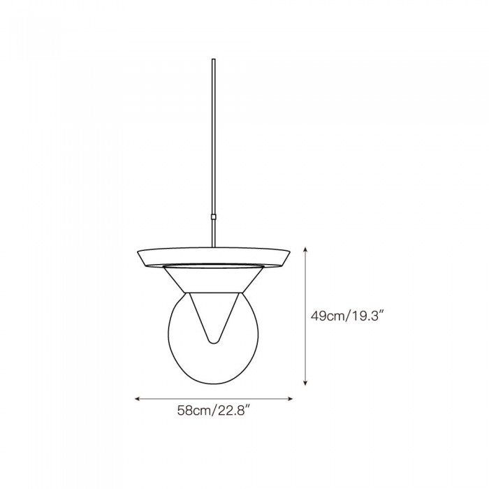 Eirene Glass Pendant Lamp HL3255