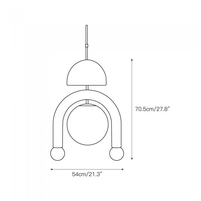 Eirene Glass Pendant Lamp HL3255